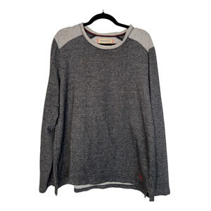 Tommy Bahama Men's L Two Tone Sweatshirt Cotton Long Sleeve Pullover Gray EUC
